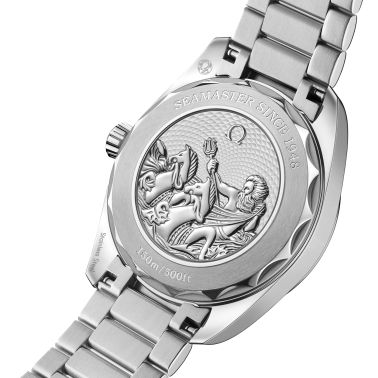 Montre Omega Seamaster Aqua Terra 150m 75ème Anniversaire Co-Axial Master Chronometer cadran bleu bracelet acier 38 mm