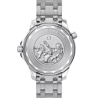 Montre Omega Seamaster Diver 300M 75ème Anniversaire Co-Axial Master Chronometer cadran bleu bracelet acier 42 mm