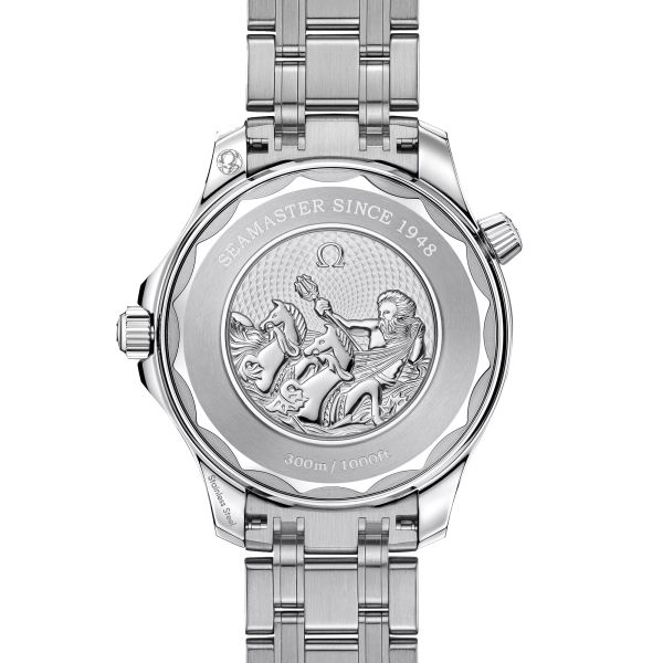 Montre Omega Seamaster Diver 300M 75ème Anniversaire Co-Axial Master Chronometer cadran bleu bracelet acier 42 mm