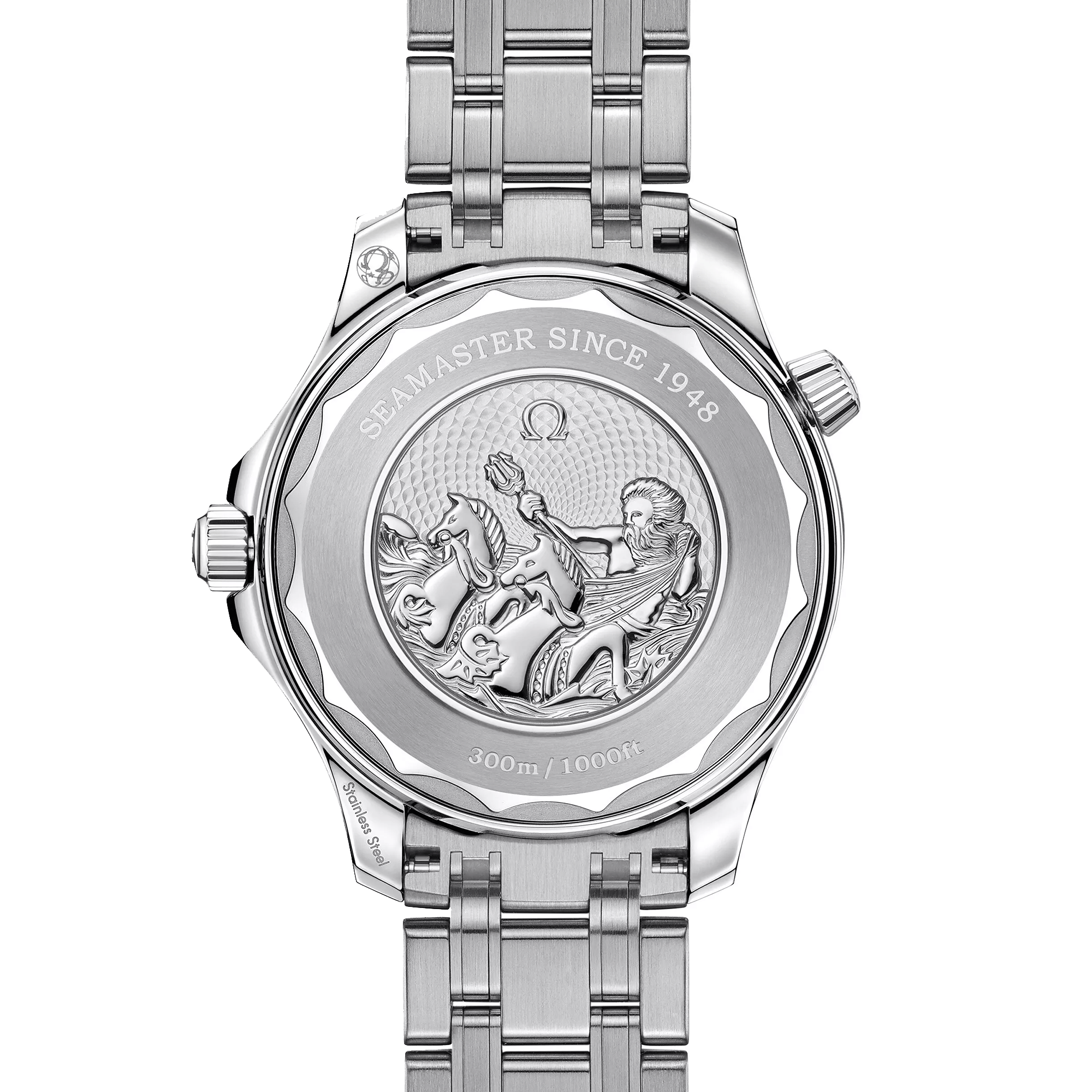 Montre Omega Seamaster Diver 300M 75ème Anniversaire Co-Axial Master Chronometer cadran bleu bracelet acier 42 mm