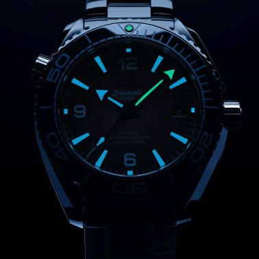 Montre Omega Seamaster Planet Ocean 600m 75ème Anniversaire Co-Axial Master Chronometer cadran bleu bracelet acier 39,5 mm