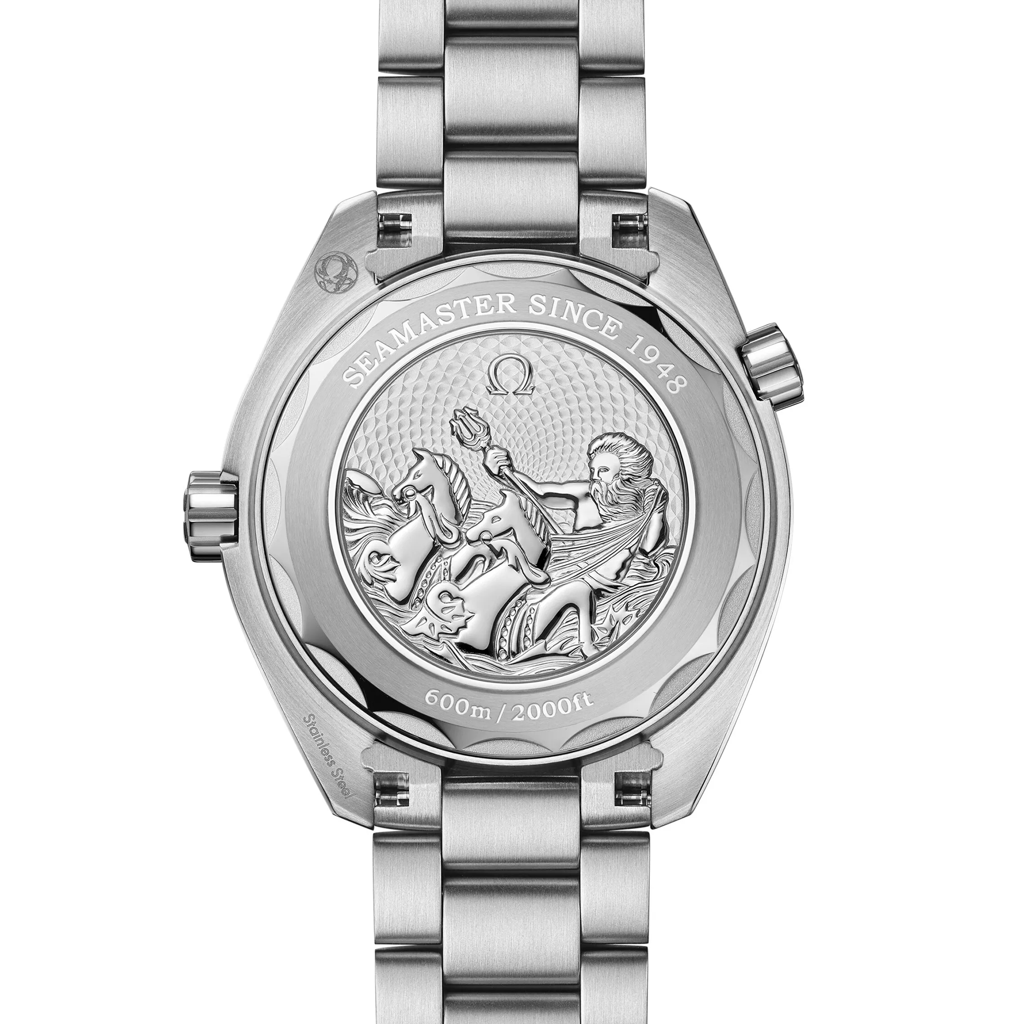 Montre Omega Seamaster Planet Ocean 600m 75ème Anniversaire Co-Axial Master Chronometer cadran bleu bracelet acier 39,5 mm