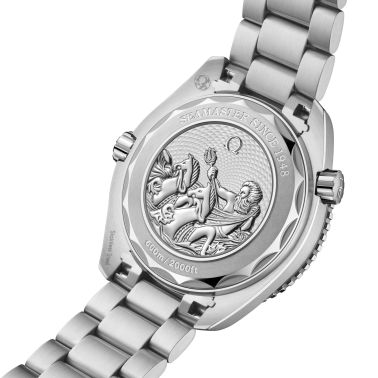 Montre Omega Seamaster Planet Ocean 600m 75ème Anniversaire Co-Axial Master Chronometer cadran bleu bracelet acier 39,5 mm