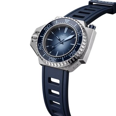 Montre Omega Seamaster Ploprof 1200M 75ème Anniversaire Co-Axial Master Chronometer cadran bleu bracelet caoutchouc 55 x 45 mm