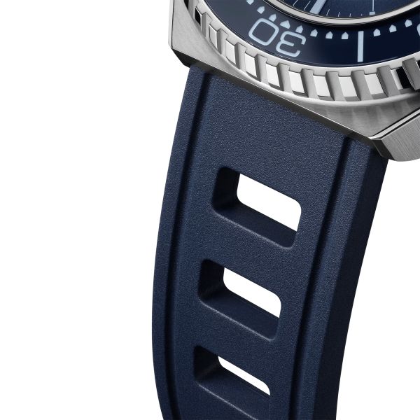 Montre Omega Seamaster Ploprof 1200M 75ème Anniversaire Co-Axial Master Chronometer cadran bleu bracelet caoutchouc 55 x 45 mm