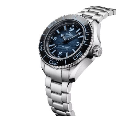 Montre Omega Seamaster Planet Ocean 6000M Ultra Deep 75ème Anniversaire Co-Axial cadran bleu bracelet acier 45,5 mm