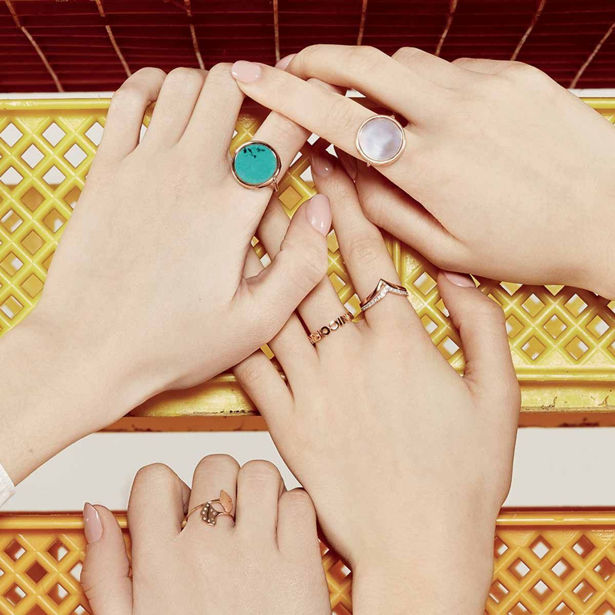 Bague Ginette NY simple Wise en or rose