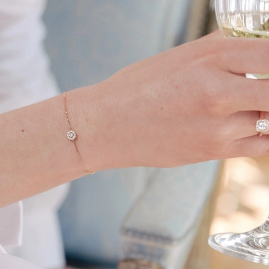 Lepage Coquette bracelet in white gold and sapphire