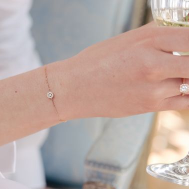 Lepage Coquette bracelet in white gold and diamond