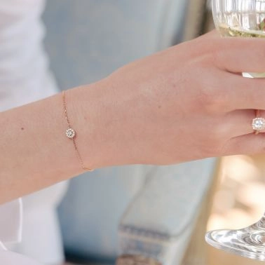 Lepage Coquette bracelet in white gold and diamond