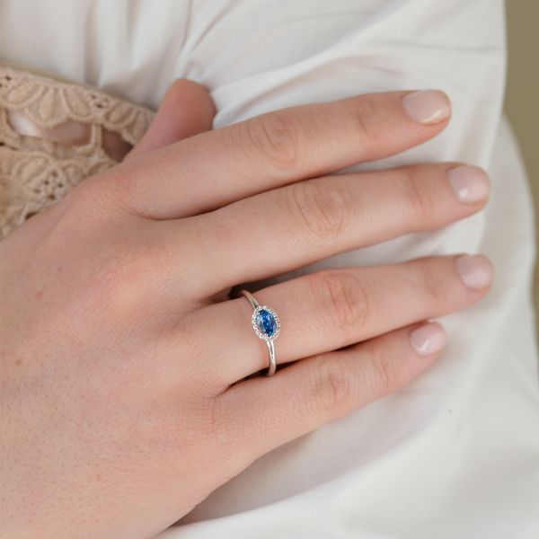 Bague Lepage Eléanor en or blanc émeraude et diamants