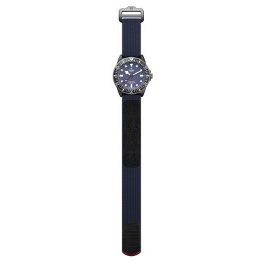 Montre Tudor Pelagos FXD Alinghi Red Bull Racing Edition automatique cadran bleu bracelet tissu bleu 42 mm M25707KN-0001
