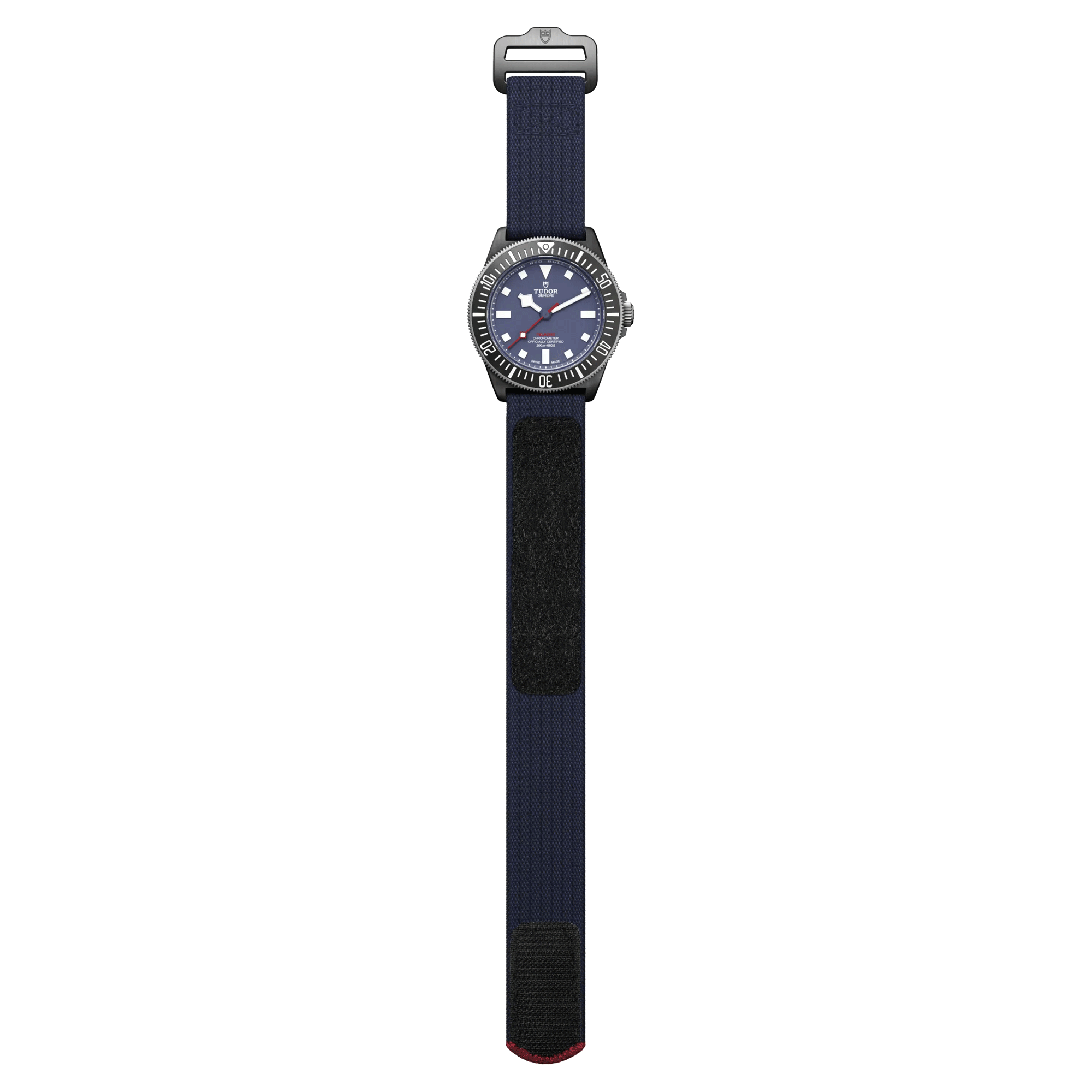 Montre Tudor Pelagos FXD Alinghi Red Bull Racing Edition automatique cadran bleu bracelet tissu bleu 42 mm M25707KN-0001