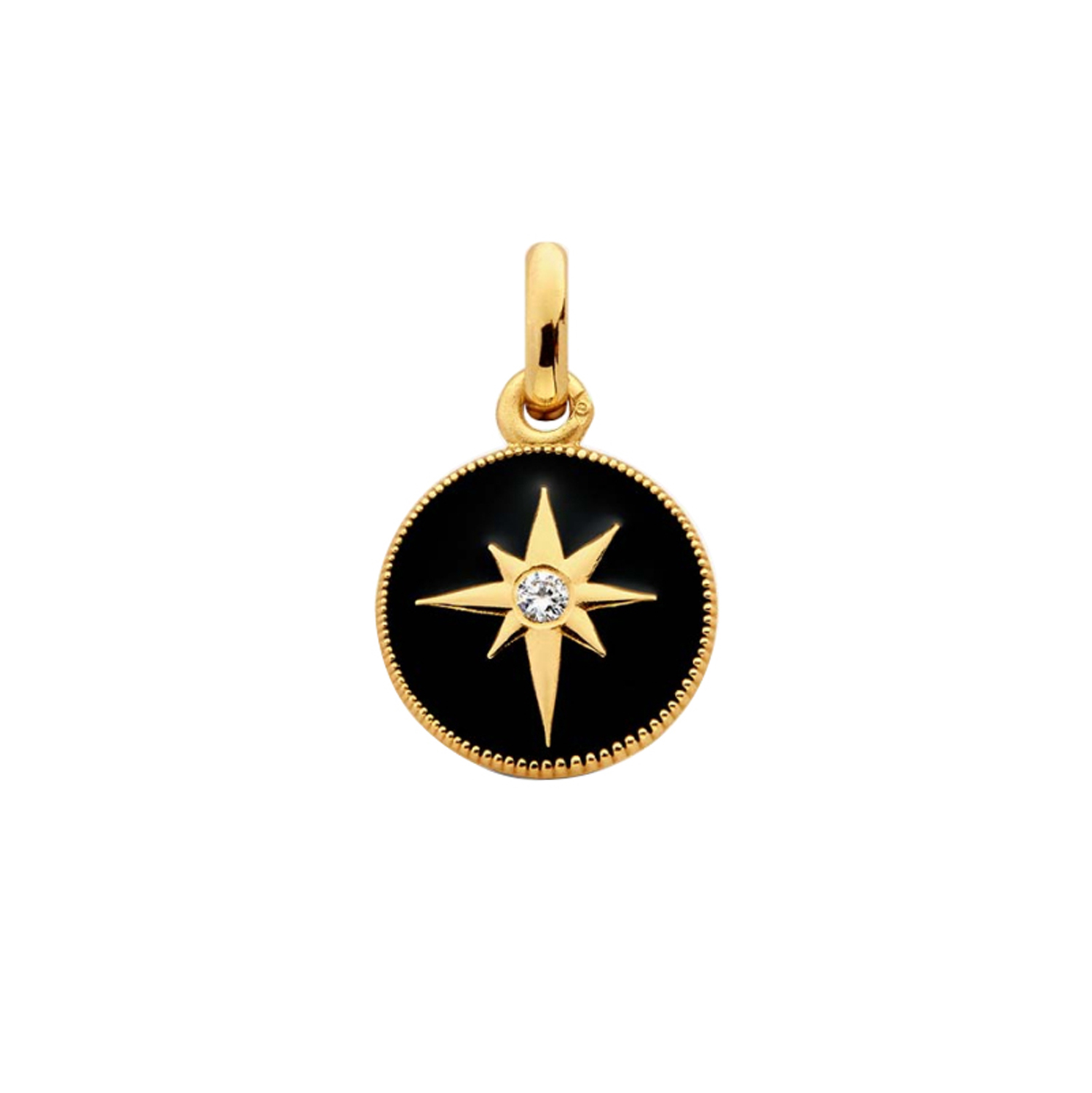 Arthus Bertrand Black Star medal in yellow gold and diamond