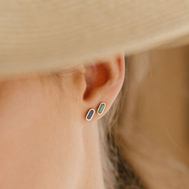 So Shocking Première fois Earrings gold and lapis lazuli