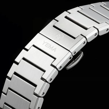 Yema Urban Traveller automatic watch white dial stainless steel bracelet 39 mm
