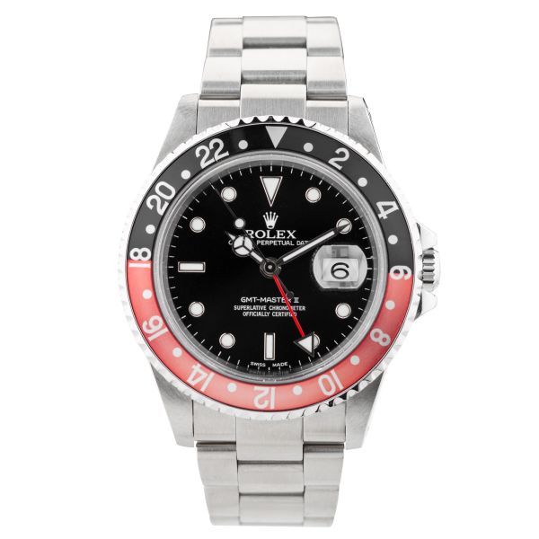 Montre Rolex GMT-Master II "Coke" référence 16710 automatique 40 mm Full Set 2002