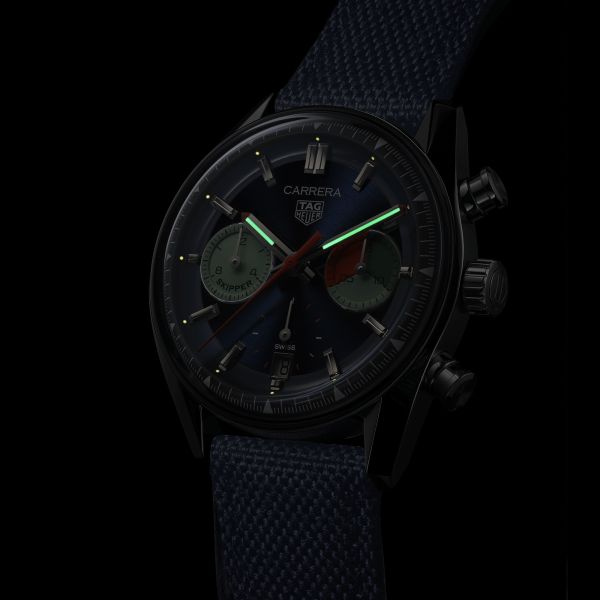 Montre TAG Heuer Carrera Chronographe Skipper Edition Limitée automatique 39 mm CBS2213.FN6002