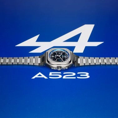 Bell & Ross BR 05 Chrono A523 Alpine Edition automatic black dial steel bracelet 42 mm