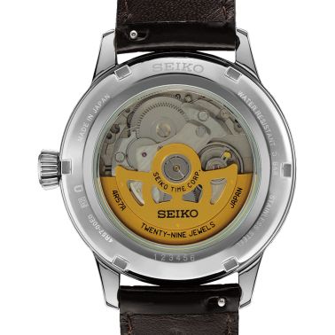 Montre Seiko Presage Cocktail "Midnight Mockinbird" automatique cadran vert bracelet acier 40,5 mm