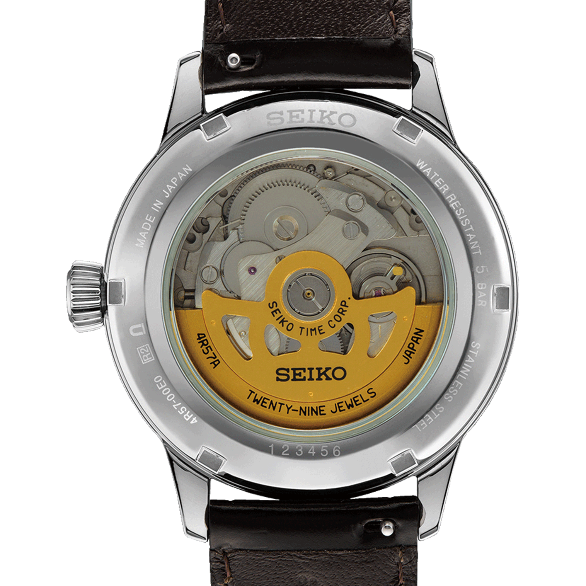 Montre Seiko Presage Cocktail "Midnight Mockinbird" automatique cadran vert bracelet acier 40,5 mm