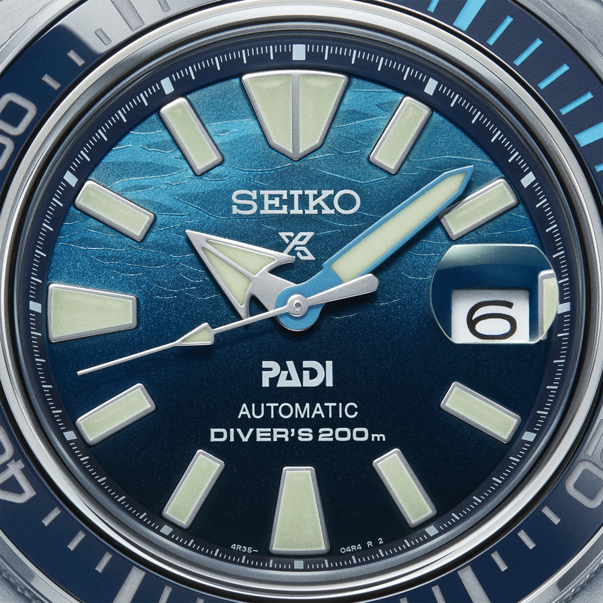Seiko Prospex Automatic Diver's "King Samurai Great Blue" PADI blue dial silicon strap 43,8 mm