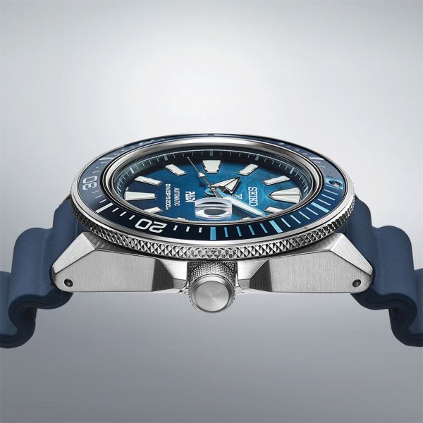 Seiko Prospex Automatic Diver's "King Samurai Great Blue" PADI blue dial silicon strap 43,8 mm