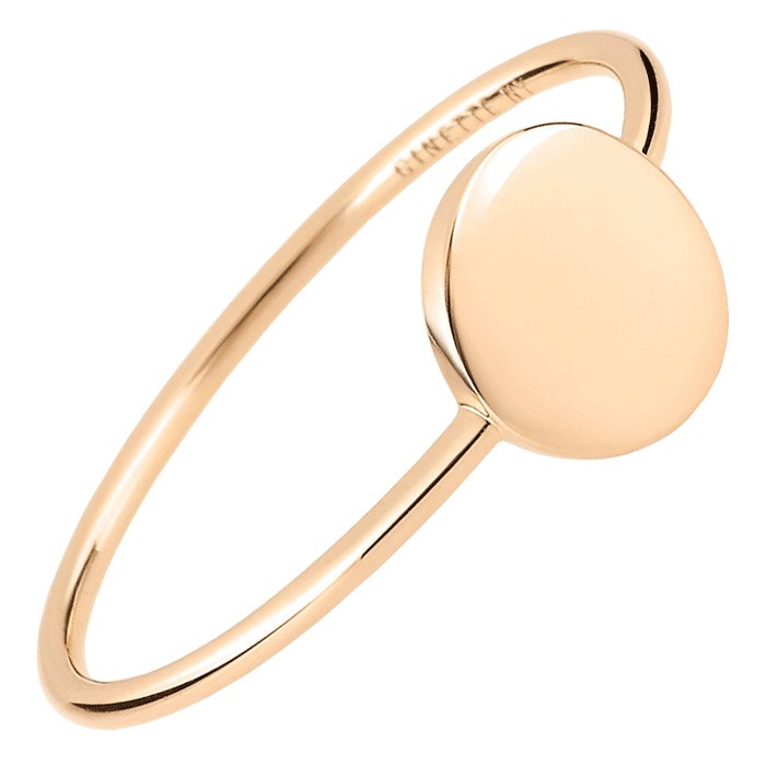 Bague Ginette NY Mini Ever Disc en or rose
