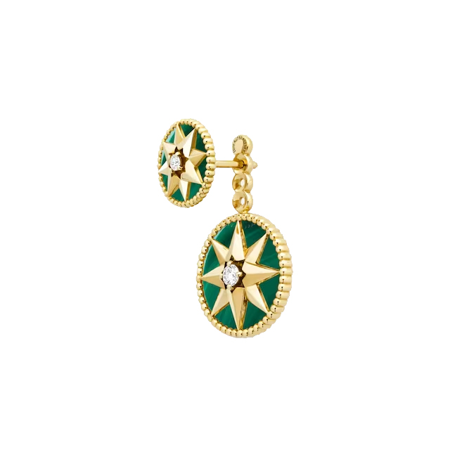 Christian Dior Earrings Heart Motif Rhinestone Gold GZl10q57