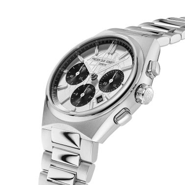 Frédérique Constant Highlife Chronograph Automatic panda dial steel bracelet 41 mm