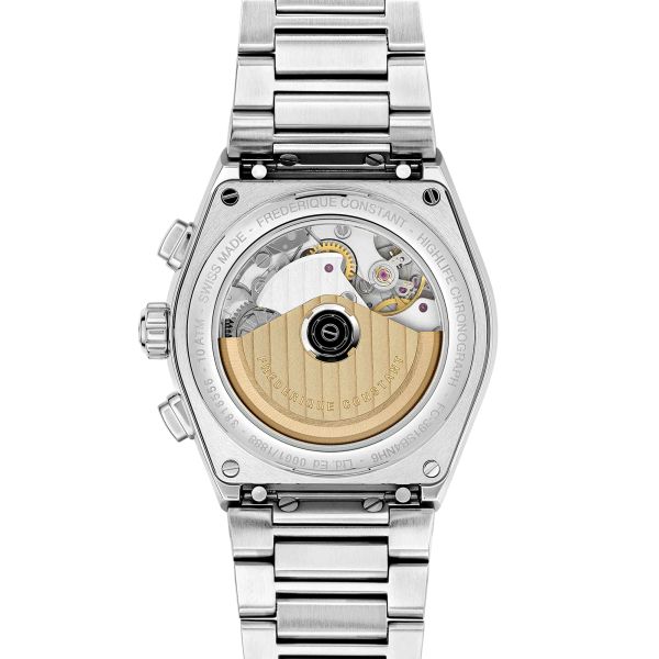 Frédérique Constant Highlife Chronograph Automatic panda dial steel bracelet 41 mm