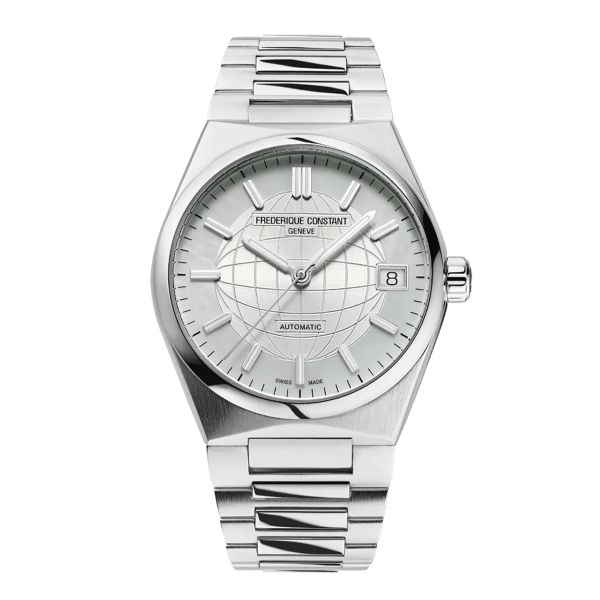 Frédérique Constant Highlife Ladies automatic watch white dial steel bracelet 34 mm