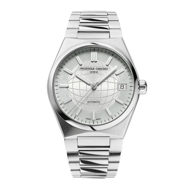 Montre Frédérique Constant Highlife Ladies automatique cadran blanc bracelet acier 34 mm