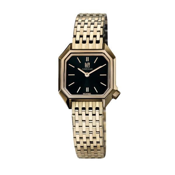 Montre March LA.B Lady Mansart Electrique Supreme quartz bracelet acier 9 maillons