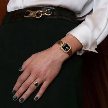 Montre March LA.B Lady Mansart Electrique Supreme quartz bracelet acier 9 maillons