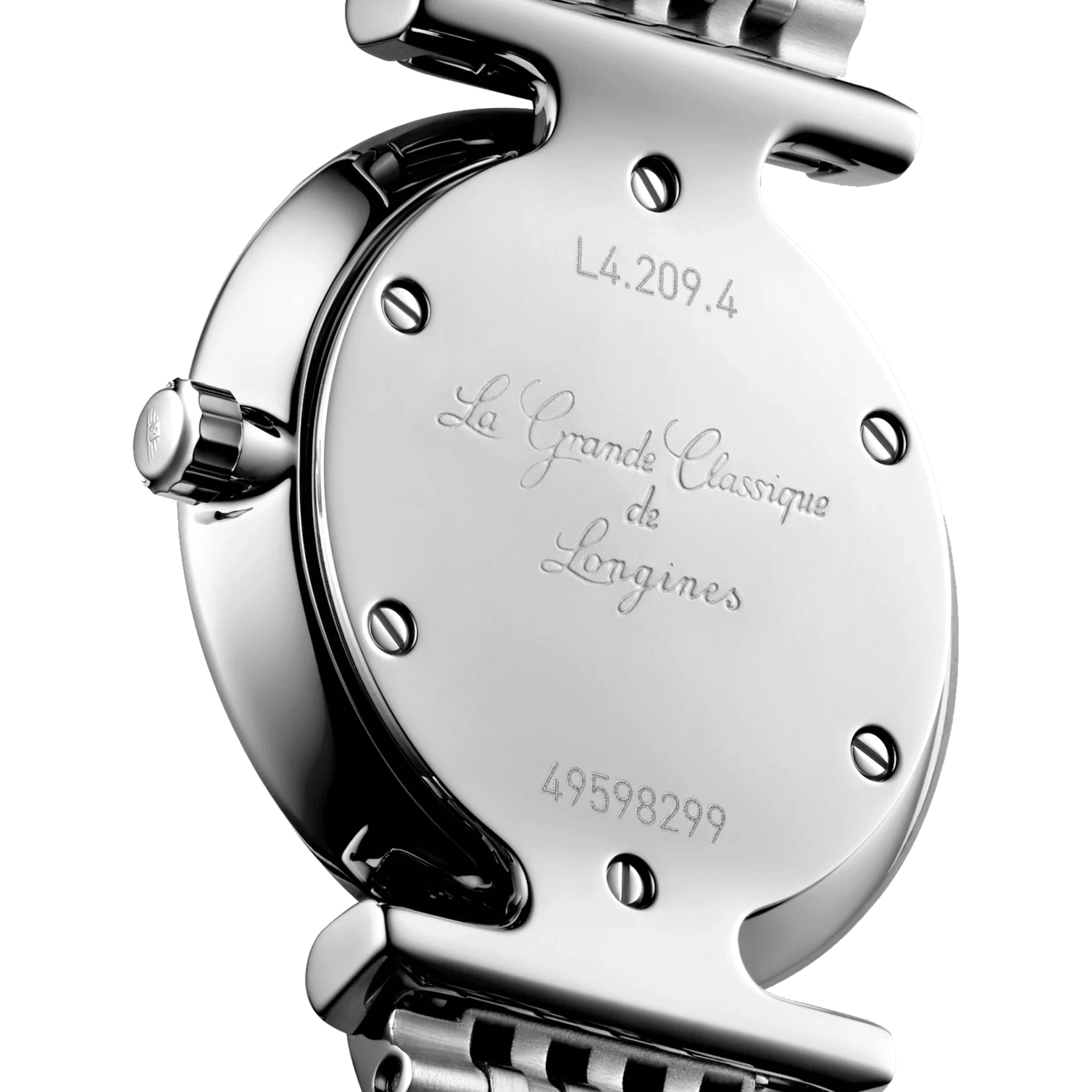 Montre Longines La Grande Classique quartz index diamants cadran gris bracelet acier 24 mm L4.209.4.70.6