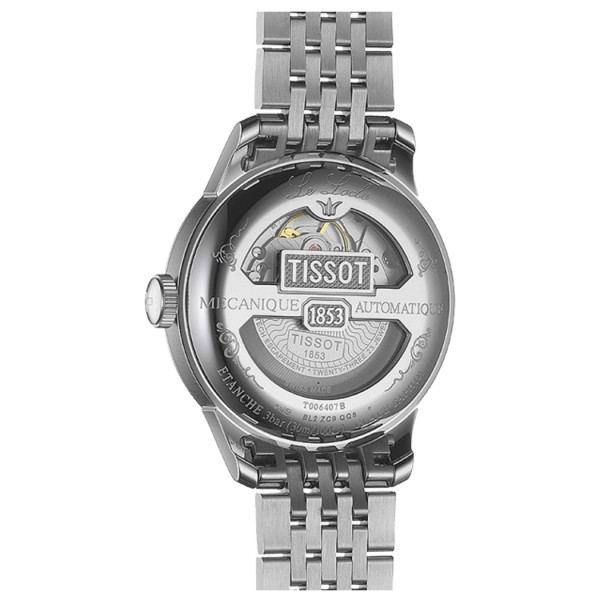Montre Tissot T-Classic Le Locle Powermatic 80 cadran argent bracelet acier 39,3 mm T006.407.11.033.00