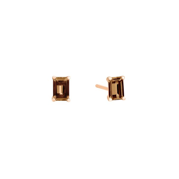 Ginette NY Cocktail chip in rose gold and smoky quartz