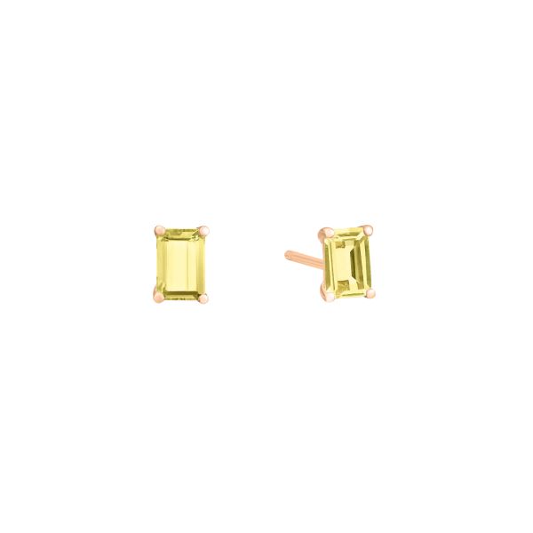 Puces Ginette NY Cocktail in rose gold and lemon quartz