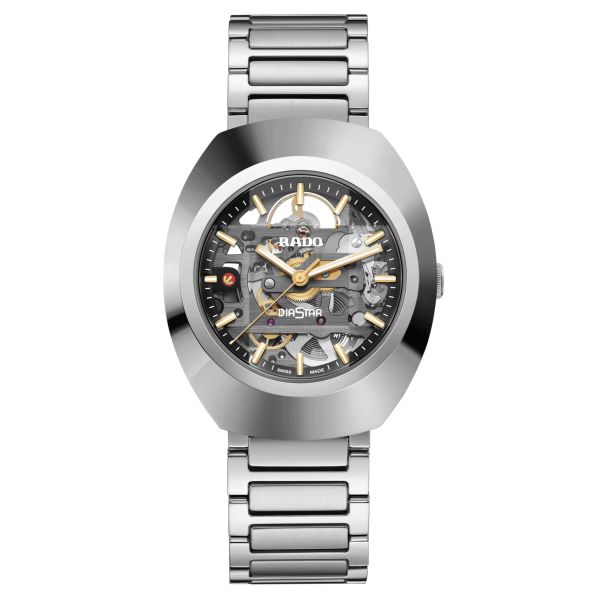 Montre Rado DiaStar Original Skeleton automatique cadran squelette bracelet acier 38 mm R12162153