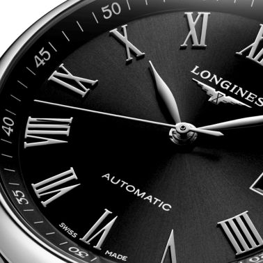 Longines Master Collection automatic watch black dial brown leather strap 40 mm L2.793.4.59.2