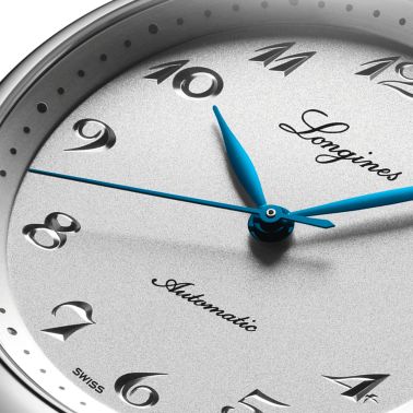 Longines Master Collection 190th anniversary automatic watch silver dial grey leather strap 40 mm L2.793.4.73.2