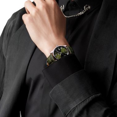 Longines Master Collection automatic watch green dial green leather strap 40 mm L2.793.4.09.2