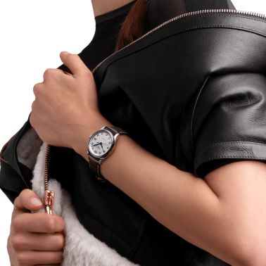 Longines Master Collection automatic watch silver dial brown leather strap 34 mm L2.357.4.78.3