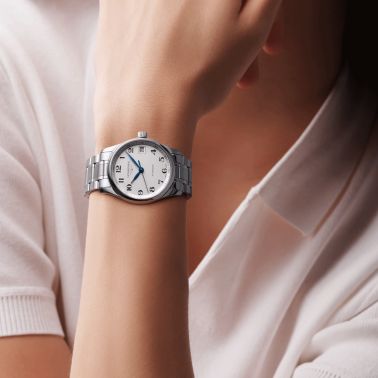 Longines Master Collection automatic watch silver dial steel bracelet 34 mm L2.357.4.78.6