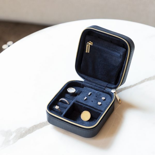 Coffret à bijoux bleu marine Lepage