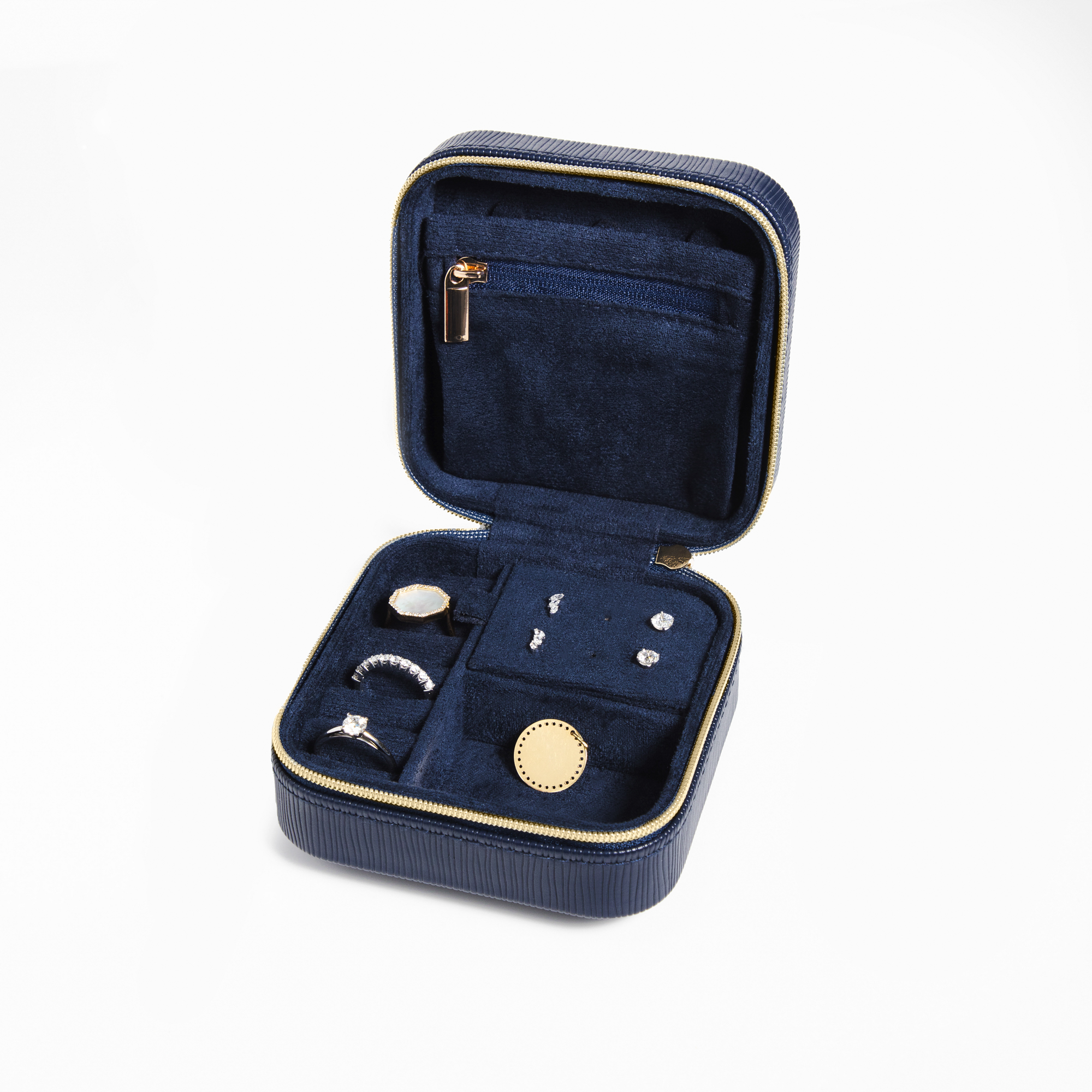 Coffret à bijoux bleu marine Lepage