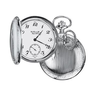 Montre Tissot Savonnette mécanique cadran blanc chaîne acier 49,4 mm T83.6.402.12