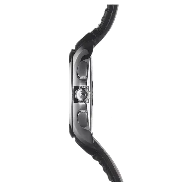 Montre Tissot T-Classic Couturier quartz chronographe cadran noir bracelet cuir noir 41 mm T035.617.16.051.00