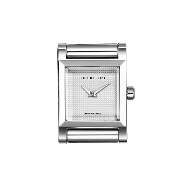 Case Herbelin Antarès quartz silver dial 24 x 19 mm